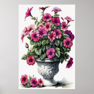 Poster d'impression Pink Petunias
