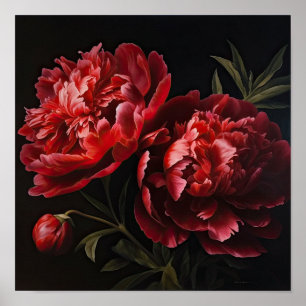 Poster d'impression Red Peonies