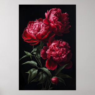 Poster d'impression Red Peonies