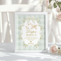 Dinde Diaper Raffle Vert Sauge Fantaisiste