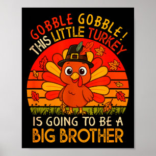 Poster Dinde vintage va être le grand frère de Thanksgivi