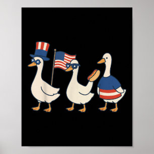 Poster Dindon Américain Drapeau Américain Mème Drôle 4 Ju