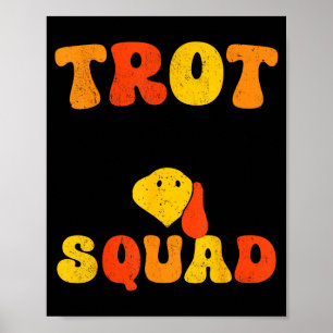 Poster Dindon en course Sungles Trot Squad Thanksgiving _