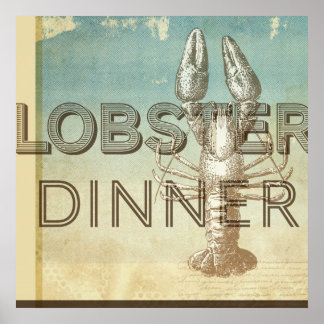 Poster Dîner au homard
