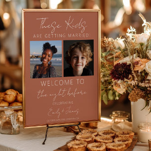 Poster Dîner de répétition de mariage pour ces enfants