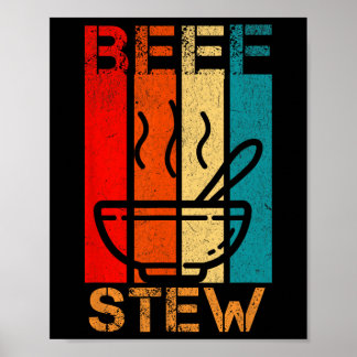 Poster Dîner en famille de l'aile de boeuf Stew Thnaksgiv