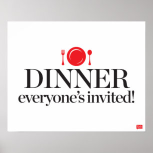 Poster Dîner Invité de tous