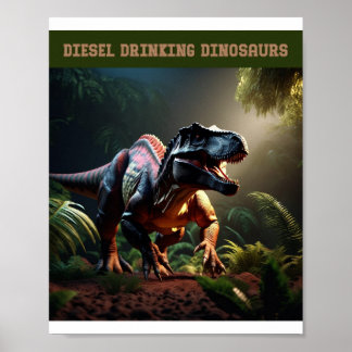 Poster Dino en colère