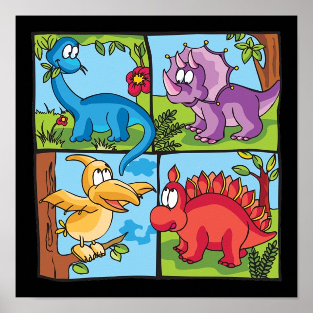 Poster Dino Friends (Devant)