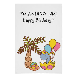 Poster DINO-Mite Anniversaire
