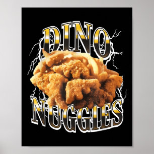 Poster Dino Nuggies Nouveau Drôle Pour Hommes Femmes T-sh