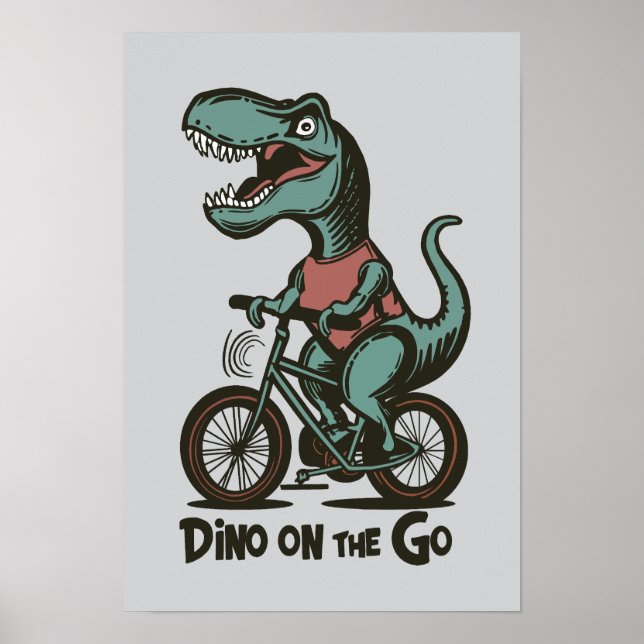 Poster Dino on the Go (Devant)