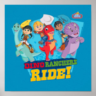 Poster Dino Ranch Les Ranchers Ride !