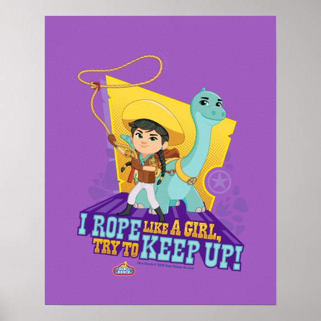 Poster Dino Ranch | Min et Clover (Devant)