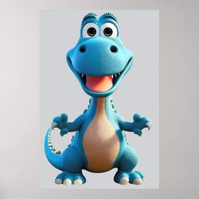 Poster Dinosaur Imaginaire (Devant)