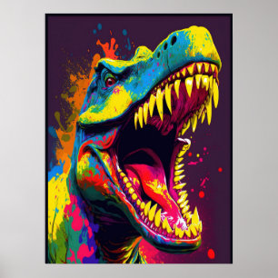 Poster Dinosaur T Rex Jussica World Kids