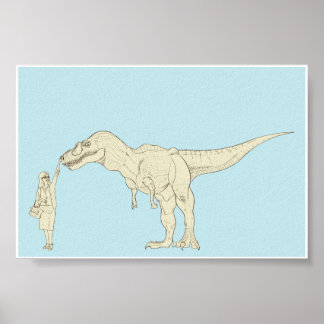Poster Dinosaure 6x4