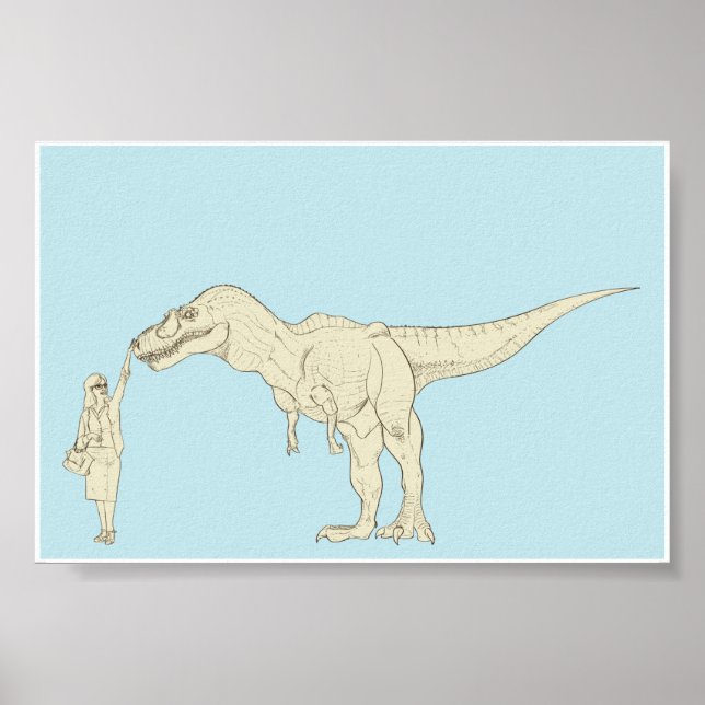 Poster Dinosaure 6x4 (Devant)