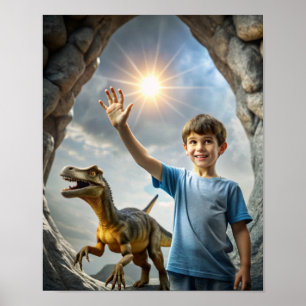 Poster Dinosaure Adventure - Exploration en plein air