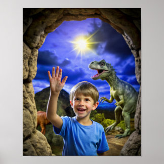 Poster Dinosaure Adventure - Exploration en plein air