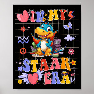 Poster Dinosaure Dans Mon Époque Étoile Motivationnelle T