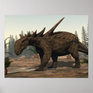 Poster Dinosaure de Sauropelta - 3D rendent