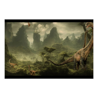 Poster Dinosaures