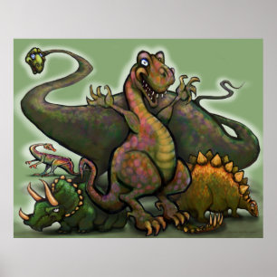 Poster Dinosaures