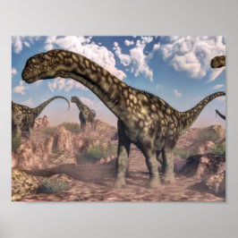Poster dinosaures argnosaurus