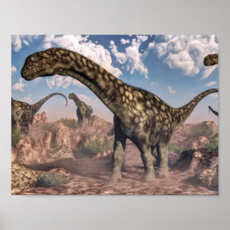 Poster dinosaures argnosaurus