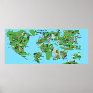 Poster Dinosaurier - Die Welt der Spätkrebserkrank
