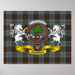 Poster d'insigne de clan Anderson