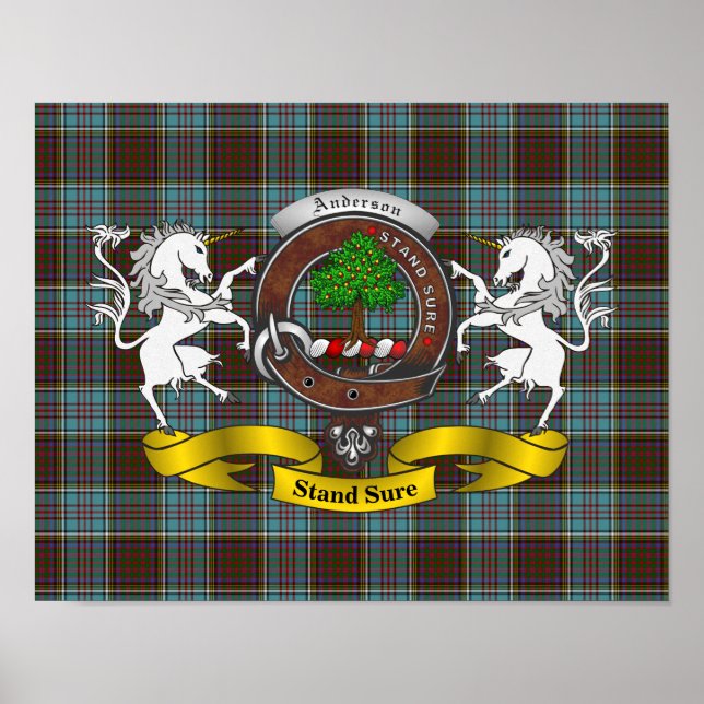 Poster d'insigne de clan Anderson (Devant)
