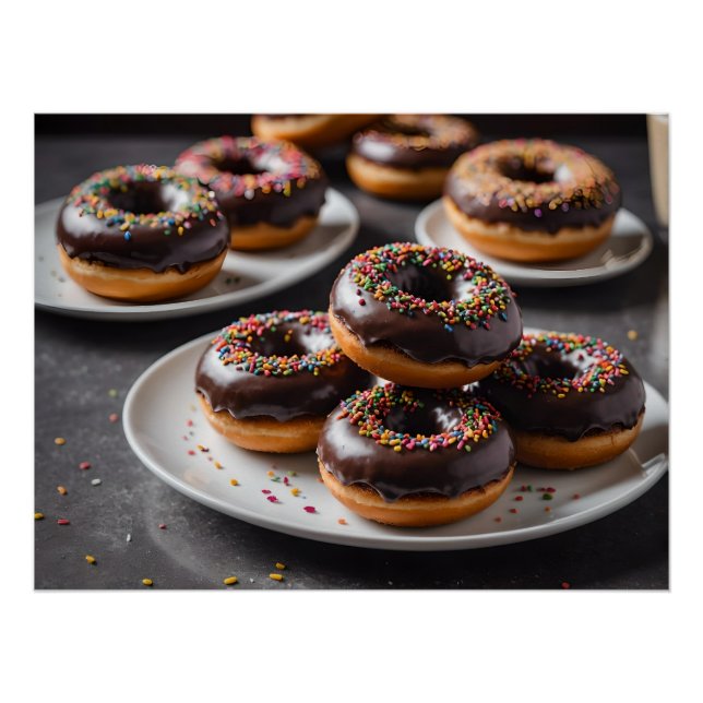 Poster Dinuts de chocolat (Devant)