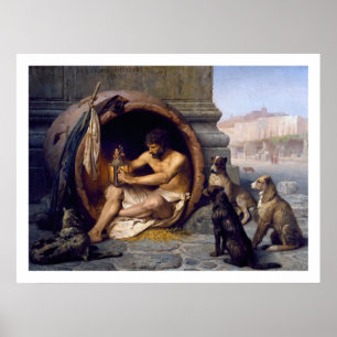 Poster Diogenes & Chiens Imprimer par Gérôme