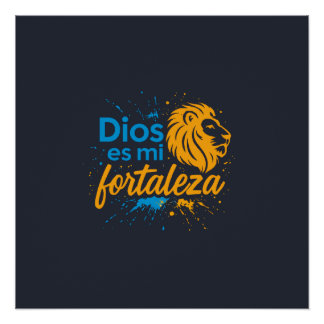 Poster Dios es mi fortaleza 