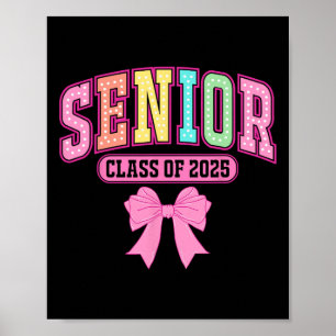 Poster Diplômé de 2025 Coquette Terminale 2025 Rentrée de