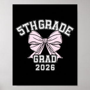 Poster Diplômé de 5e année 2026 École Élémentaire Bow