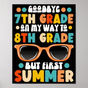 Poster Diplôme de 7e année à 8e année mais premier été