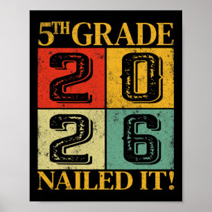 Poster Diplômé de cinquième année 2026 5e année C'est réu