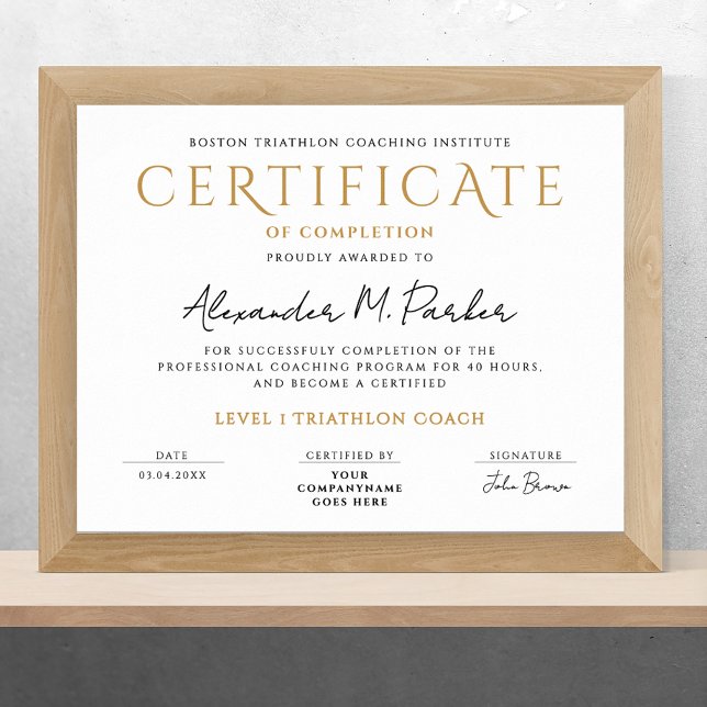 Poster Diplôme de fin d'études noir blanc simple (Créateur téléchargé)