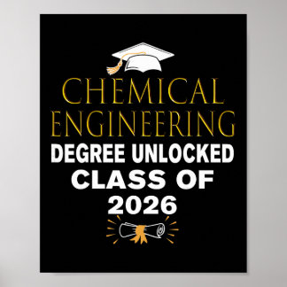 Poster Diplôme de génie chimique débloqué Cl de 2026 Fr