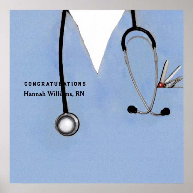 Poster Diplôme de l'école de soins infirmiers (Devant)