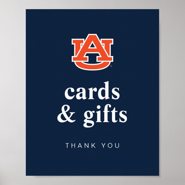 Poster Diplôme de l'Université d'Auburn - Auburn Tigers (Devant)