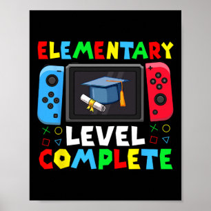 Poster Diplômé de niveau élémentaire Cl 2025 Joueur
