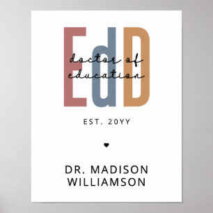 Poster Diplôme D'Études De L'EdD Personnalisé