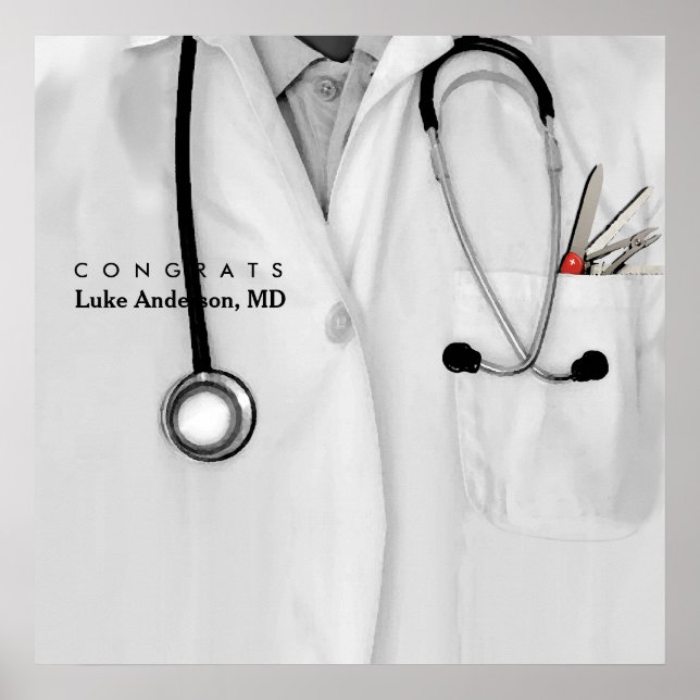 Poster Diplôme Médicale (Devant)