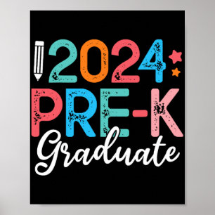 Poster Diplômé Préscolaire 2024 Dernier Jour De Sch