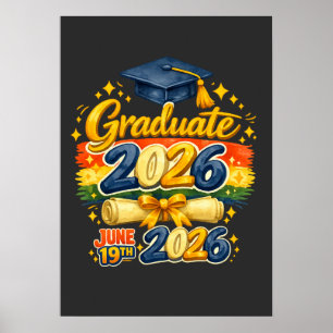 Poster Diplômé sur mesure de la promotion 2026 Famille Cr