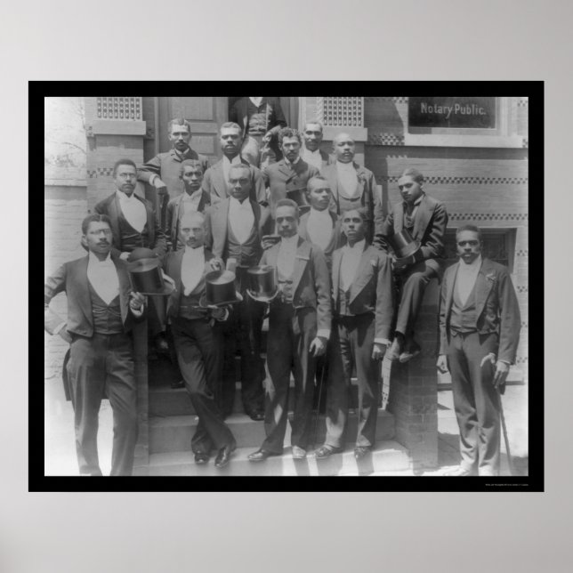 Poster Diplômés en droit de l'Université Howard 1899 (Devant)
